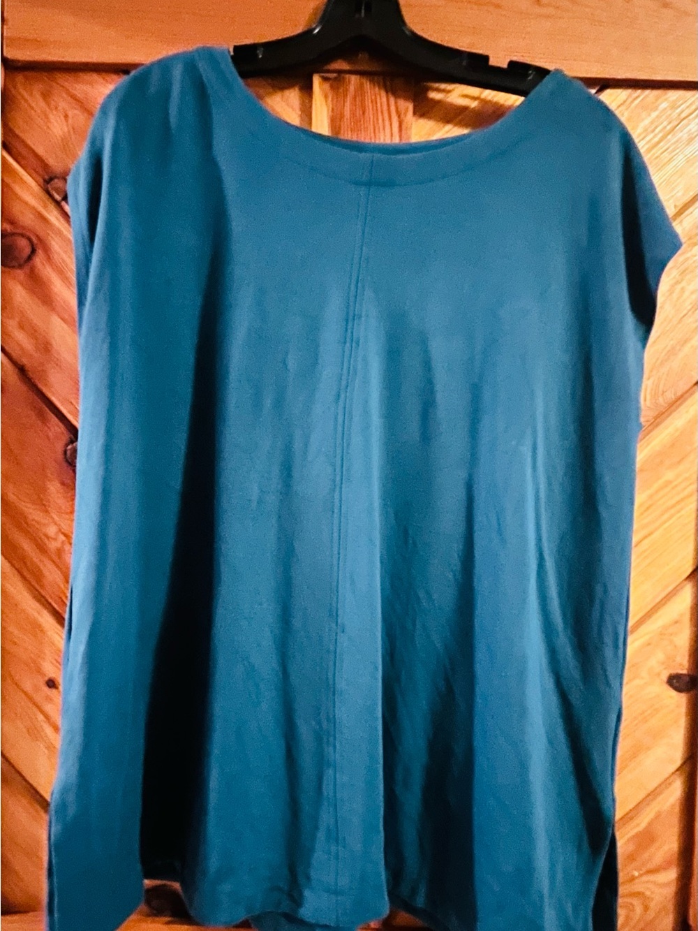 J. Jill Teal Boatneck Short-Sleeve Tunic